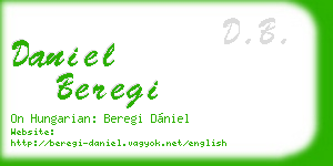 daniel beregi business card