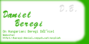 daniel beregi business card